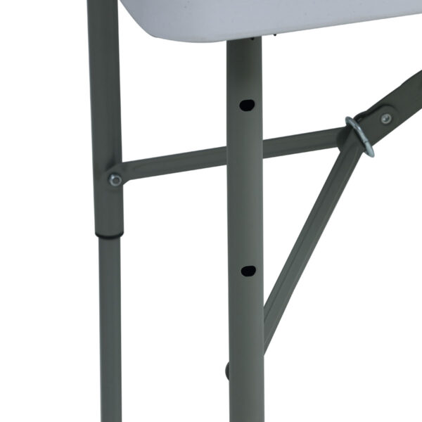 Mesa plegable jardín Pro 122 cm blanca - Image 4